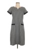 Talbots 100% Polyester Houndstooth Gray Casual Dress Size 6 - photo 1