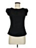 Topshop Black Short Sleeve Top Size 8 - photo 1