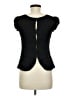 Topshop Black Short Sleeve Top Size 8 - photo 2