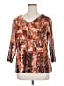 TanJay Orange 3/4 Sleeve Blouse Size XL - photo 1