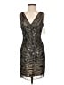Aidan Mattox 100% Polyester Silver Cocktail Dress Size 4 - photo 1