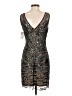 Aidan Mattox 100% Polyester Silver Cocktail Dress Size 4 - photo 2