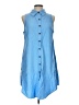 Boho Chic Blue Casual Dress Size L - photo 1