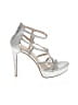 Pelle Moda Metallic Silver Sandals Size 8 - photo 1