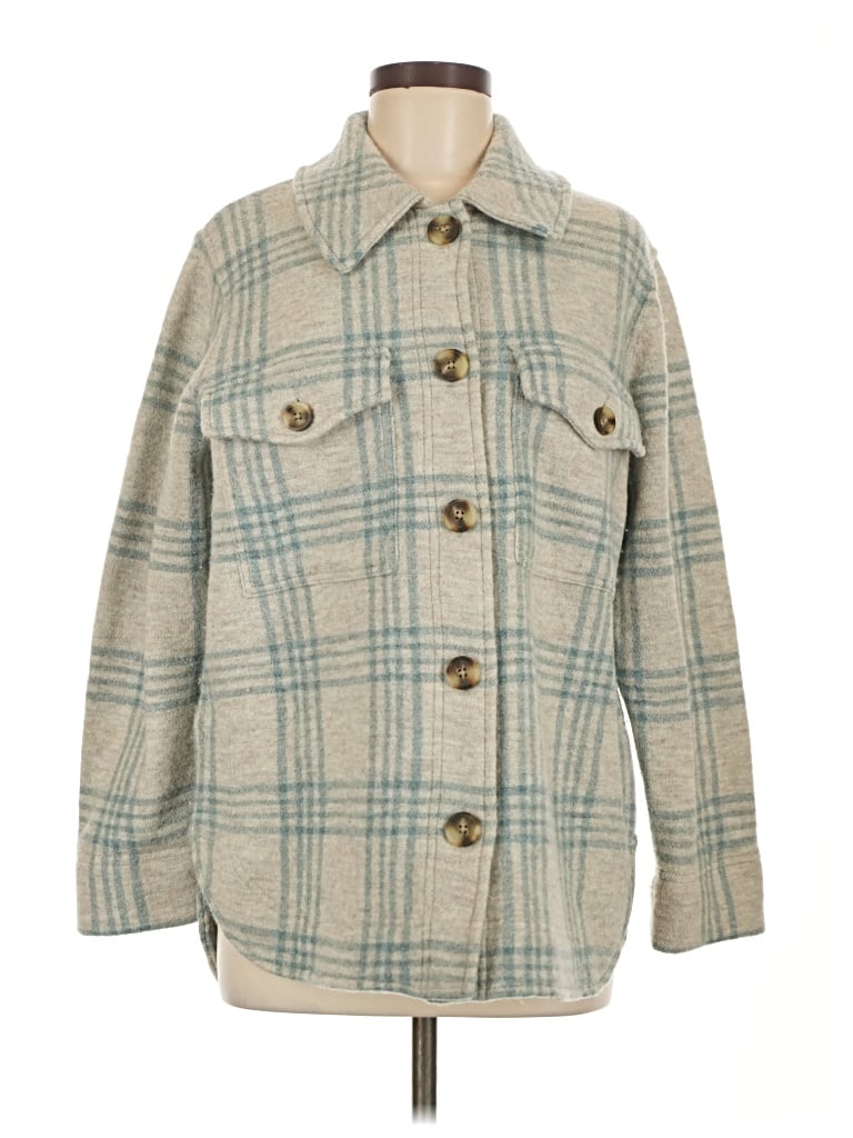 Pre-owned Madewell Wool Cardigan Sweater In Tan