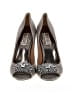 Badgley Mischka 100% Leather Silver Heels Size 6 1/2 - photo 2