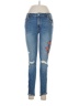 Trafaluc by Zara Floral Blue Jeans Size 6 - photo 1