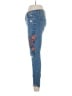 Trafaluc by Zara Floral Blue Jeans Size 6 - photo 5