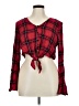 Wild Fable Red Long Sleeve Blouse Size XL - photo 1