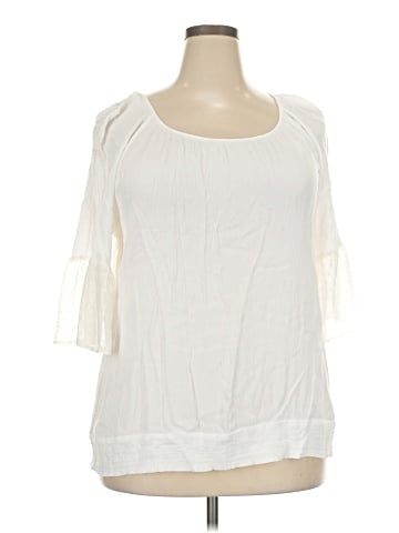 Notations 3/4 Sleeve Blouse (view 1)
