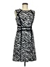 Versona Animal Print Black Casual Dress Size 8 - photo 1