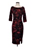 Black Halo Print Black Cocktail Dress Size 4 - photo 1