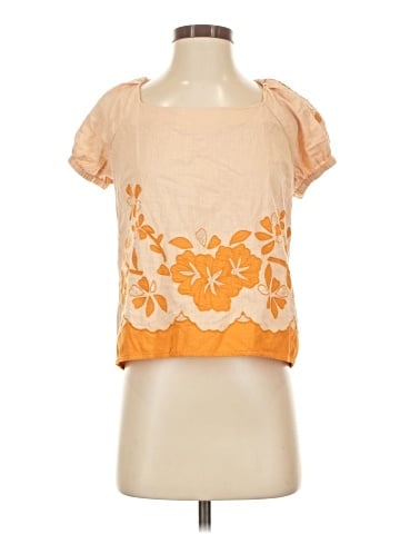 Madewell Embroidered Lace-Up Back Top (view 1)