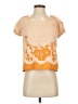 Madewell Orange Short Sleeve Blouse Size S - photo 1