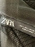 Zara 100% Polyester Metallic Black Track Jacket Size L - photo 6