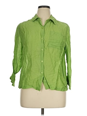 Coldwater Creek 3/4 Sleeve Button-Down Shirt (view 1)