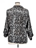 Notations Animal Print Silver 3/4 Sleeve Blouse Size 1X - photo 2