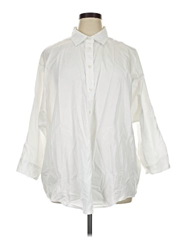 Gap 3/4 Sleeve Button-Down Shirt (view 1)