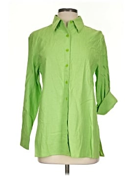 Jaclyn Smith 3/4 Sleeve Button Down Shirt