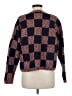 Madewell Checkered-gingham Red Pullover Sweater Size M - photo 2