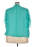 Dots 100% Polyester Teal 3/4 Sleeve Blouse Size 3X - photo 2