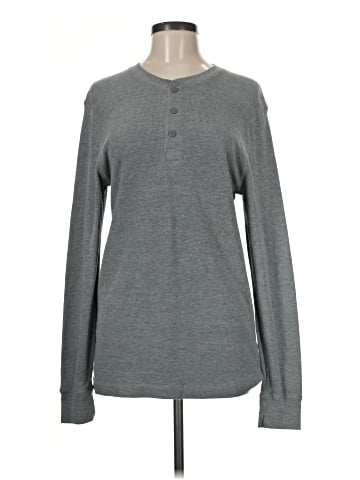 Merona Long Sleeve Henley (view 1)