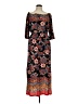 Enfocus Paisley Black Casual Dress Size 14 - photo 1