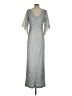 JS Collections 100% Polyester Gray Casual Dress Size 4 - photo 2