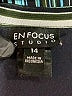 En Focus Studio Stripes Teal Casual Dress Size 14 - photo 4