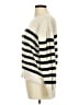 Gap 100% Cotton Stripes Ivory Pullover Sweater Size Med Petite - photo 5