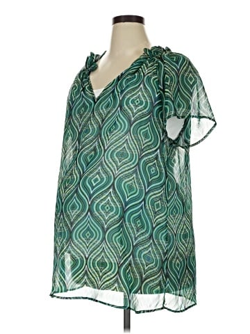 Duo Maternity Short Sleeve Blouse (view 1)