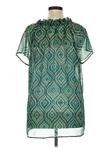 Duo Maternity Short Sleeve Blouse (view 2)