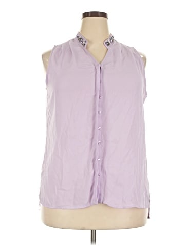 Lane Bryant Sleeveless Button-Down Shirt (view 1)