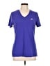 Adidas 100% Polyester Purple Active T-Shirt Size L - photo 1