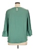 Apt. 9 100% Polyester Green 3/4 Sleeve Blouse Size XL - photo 2