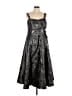 Taylor Metallic Black Cocktail Dress Size 14 - photo 1