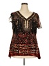 Elementz Black Short Sleeve Blouse Size 2X - photo 1