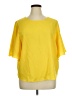 Gibson Latimer 100% Polyester Yellow Short Sleeve Blouse Size XL - photo 1