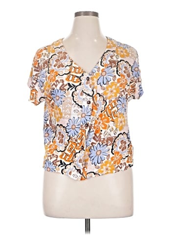Nicole Miller New York Short Sleeve Blouse (view 1)