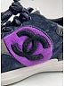 Chanel Purple Suede Sneakers Size EU 38 1/2 - photo 5