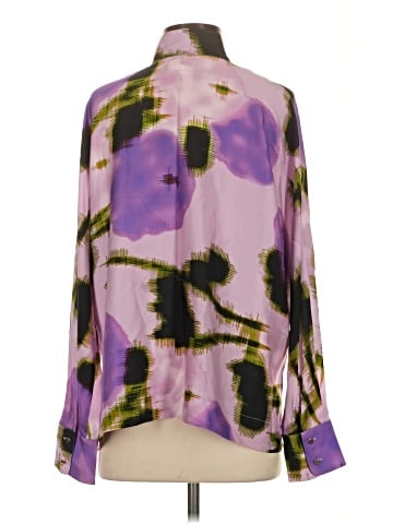 Psophia Vazquez De Castro Long Sleeve Silk Top (view 2)