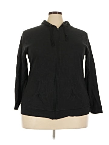Just My Size Zip Up Hoodie (view 1)