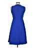 Classiques Entier Solid Blue Cocktail Dress Size 2 - photo 2
