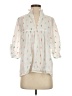 Never A Wallflower Ivory 3/4 Sleeve Blouse Size S - photo 1
