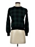Marled Checkered-gingham Green Pullover Sweater Size XS - photo 1
