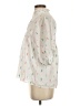 Never A Wallflower Ivory 3/4 Sleeve Blouse Size S - photo 5