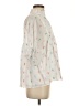 Never A Wallflower Ivory 3/4 Sleeve Blouse Size S - photo 4