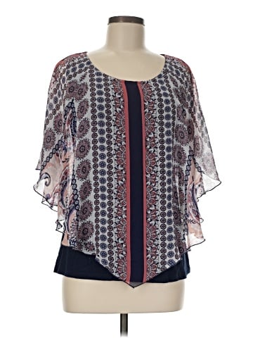 B-Design 3/4 Sleeve Blouse (view 1)