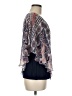 B-Design Blue 3/4 Sleeve Blouse Size M - photo 4