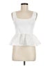 Aqua 100% Nylon White Sleeveless Blouse Size M - photo 1